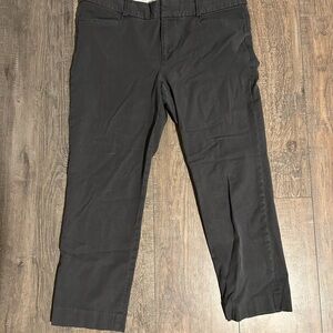 Banana Republic Womens Sloan Dress Pants Cropped Size 14 Dark Gray